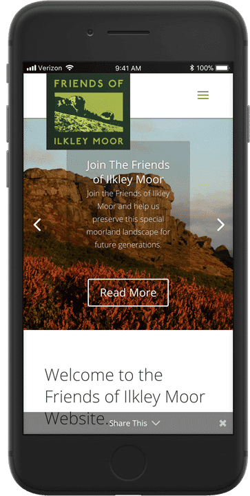 Web Design for Ilkley Charity Web Design for Ilkley Charity