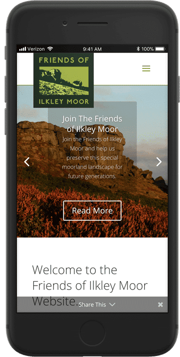 Web Design for Ilkley Charity