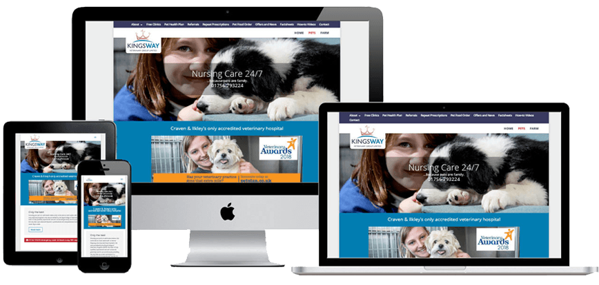 Web Design Yorkshire for Skipton Veterinary Group