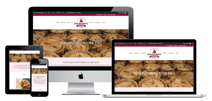 Web Design Yorkshire for Skipton food Retailer