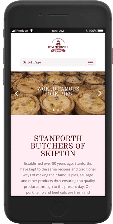 Web Design Yorkshire for Skipton food Retailer