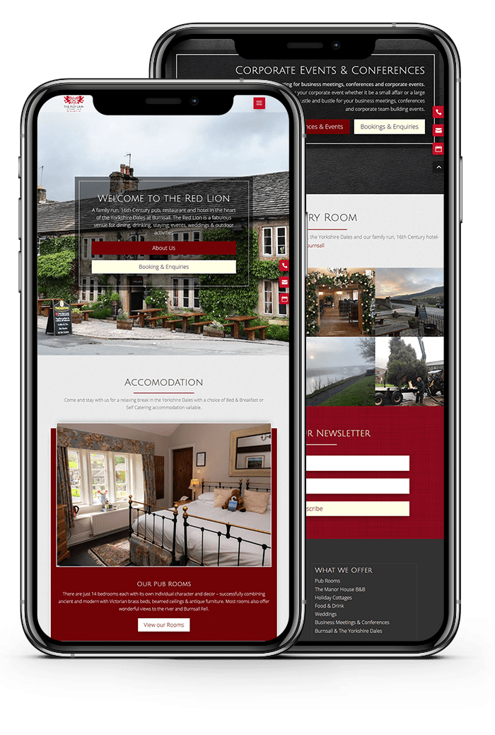 Web Design for Yorkshire Hotel