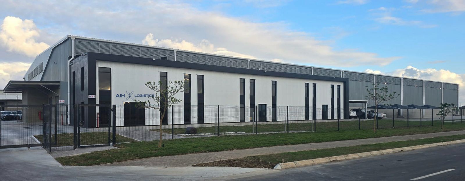 Branded AIH Logistics building at Dube TradePort
