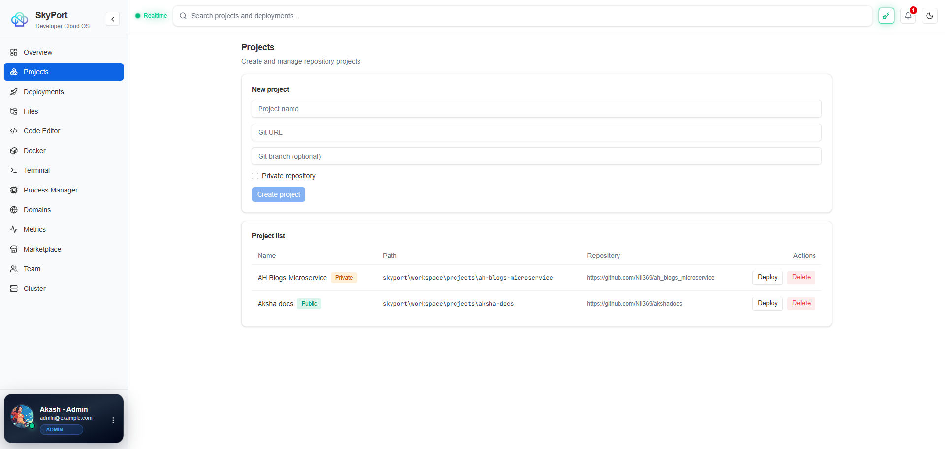 Web UI Projects