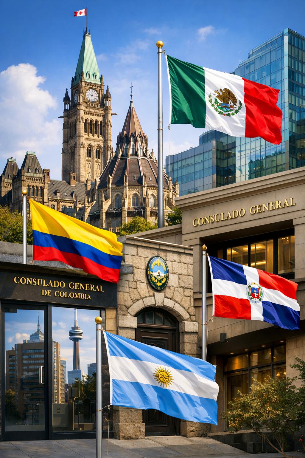 🏛️ Embajadas y consulados de Latinoamérica en Canadá (Guía completa 2026)