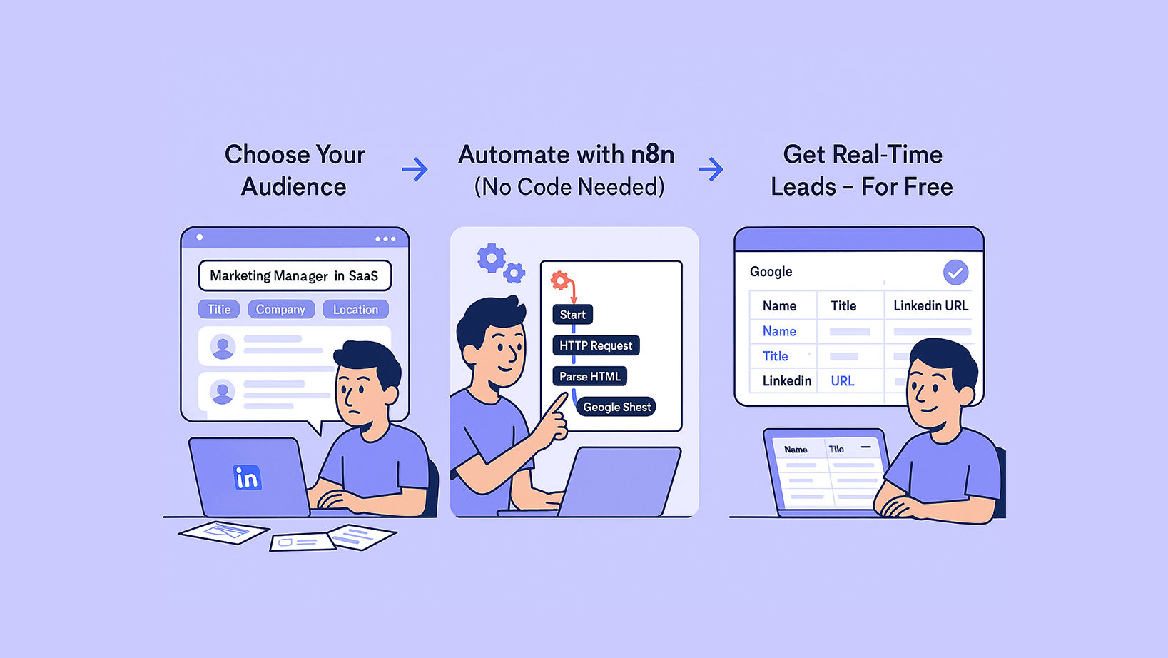 How to Use n8n to Collect LinkedIn Leads Without Sales Navigator