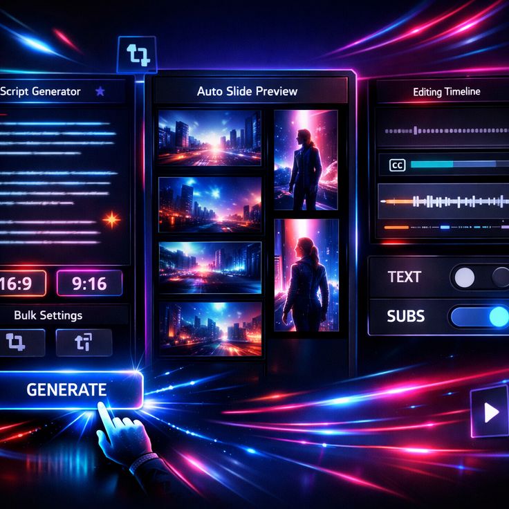 AI auto subtitle feature for video