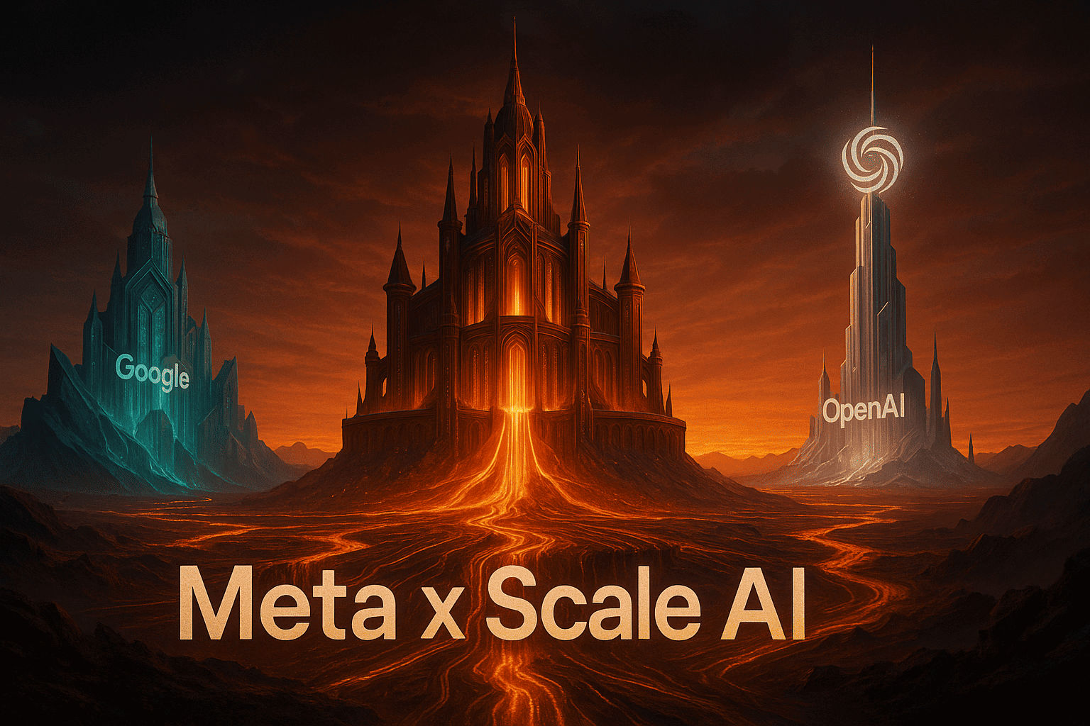 Meta and Scale AI partnership illustration