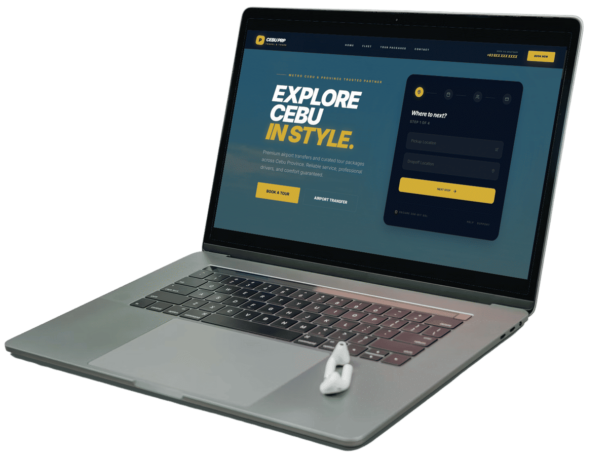 Cebu Travel & Tours Mockup