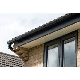 Black UPVC Fascia Capping board 6 lilging meter Replacement