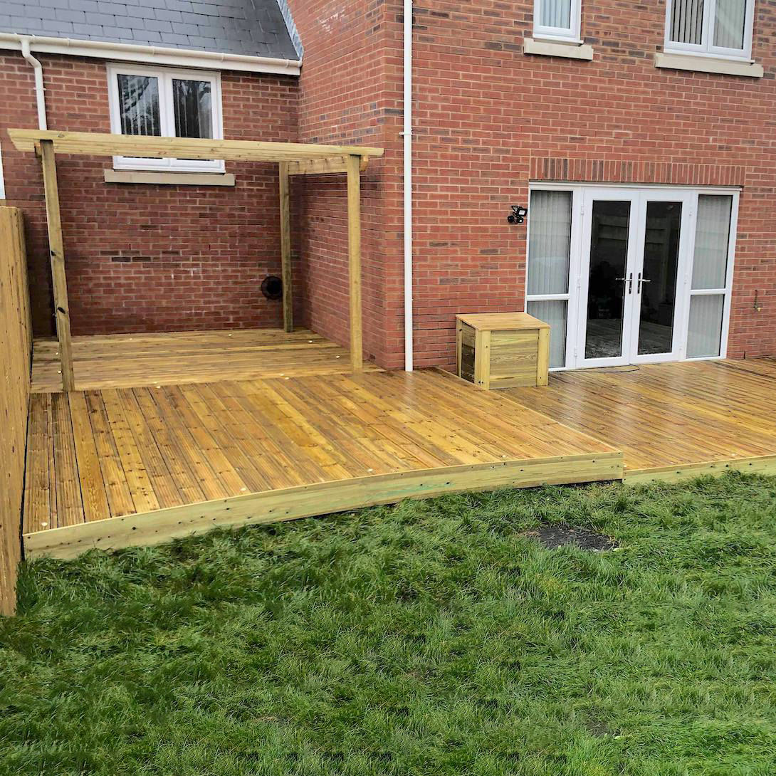 Patio decking Replacement (cost per m2)