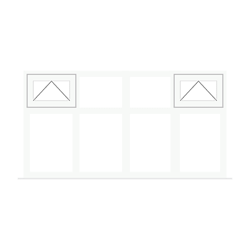 Four Panel Aluminium Window