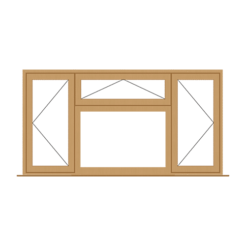 Four Panel UPVC Window