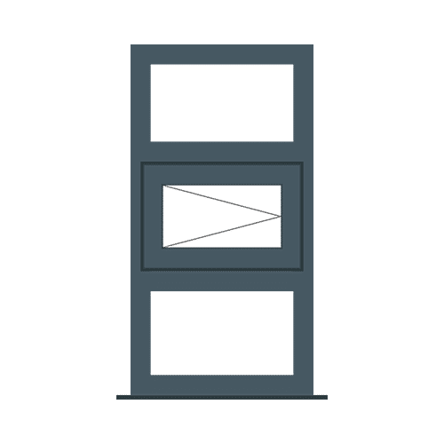 Single Panel Aluminium Window