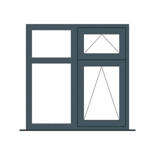 Double Panel UPVC Window