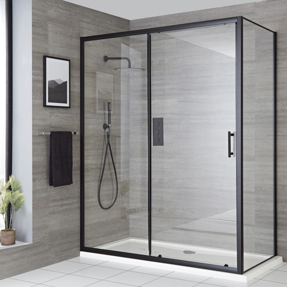 Sliding Shower Door with Panel Replacement