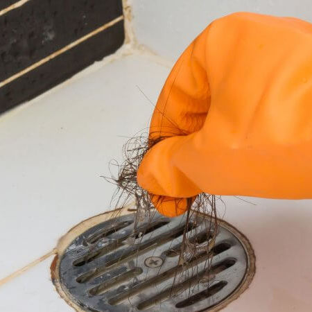 Shower Drain Blockage