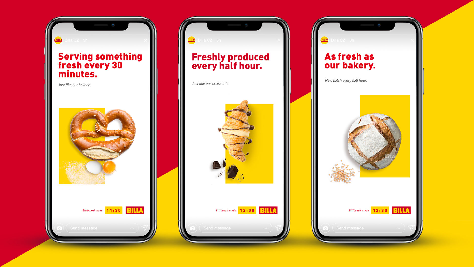 Billa supermarket chain Freshness Campaign