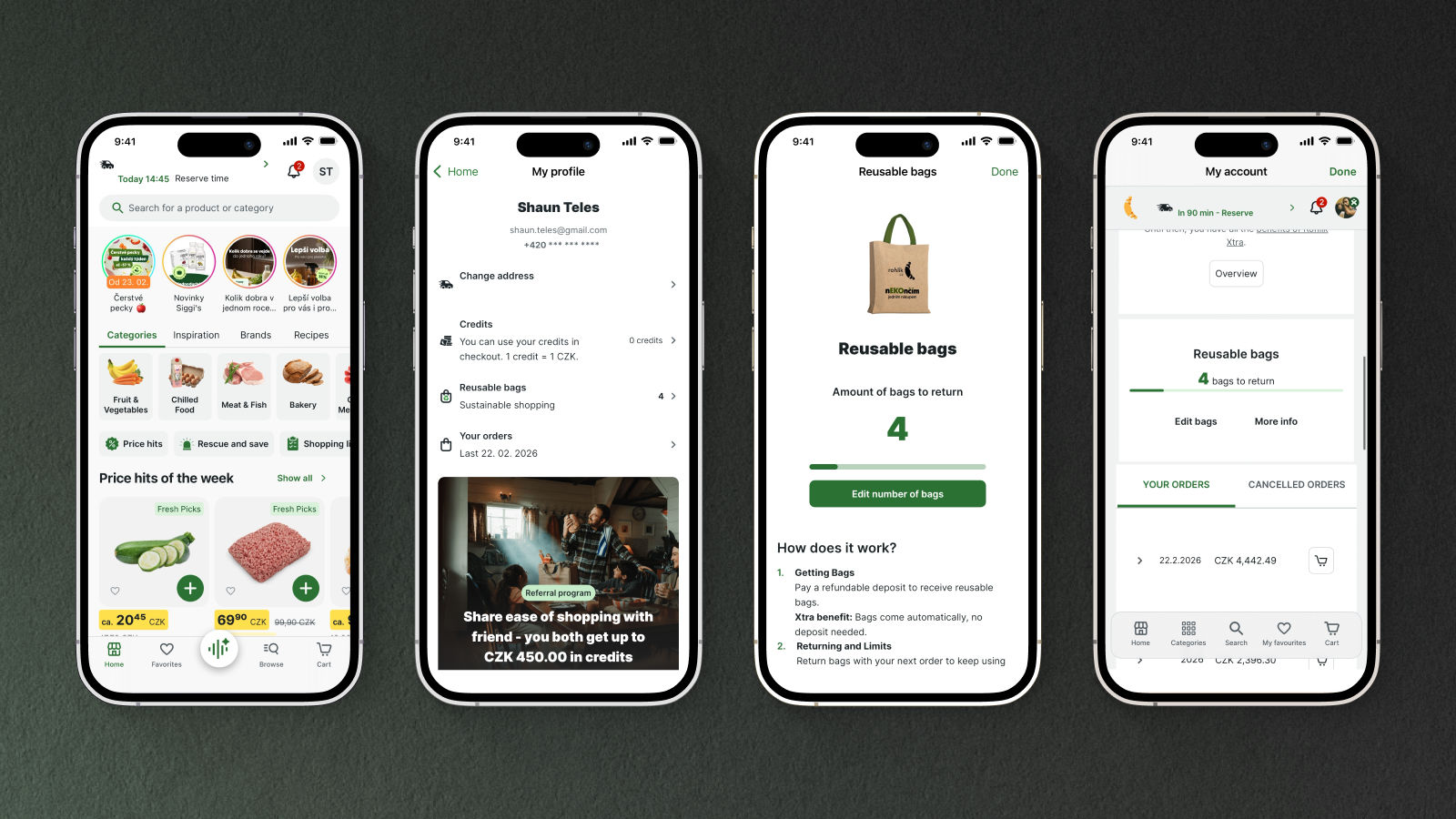 Reusable Bags Self-Care (Profile Management)