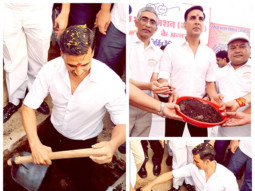 Check out Akshay Kumar gets down and dirty digging a pit for Toilet