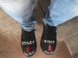 These quirky shoes of Akshay Kumar promoting his film Toilet: Ek Prem Katha will definitely grab your attention