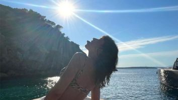 Money Heist star Ursula Corbéro soaks in the sun in skimpy striped bikini during her vacation
