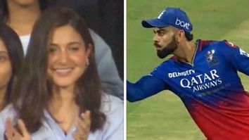 Anushka Sharma cheers for Virat Kohli in Bengaluru during RCB vs GT match, marking first public appearance post Akaay’s birth