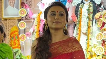 Rani Mukerji spotted in Red for seeking prayers
