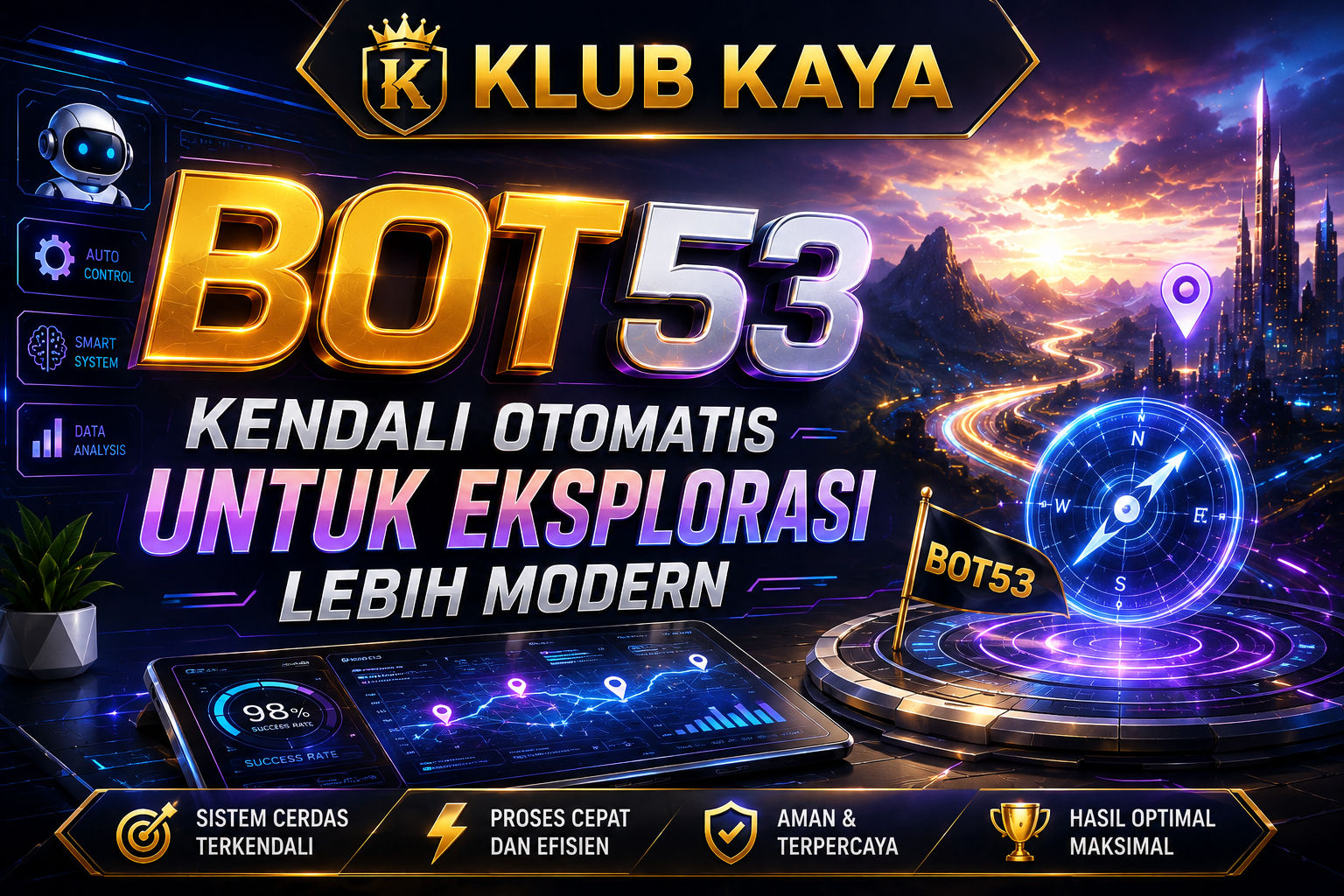 BOT53 | Kendali Otomatis untuk Eksplorasi Lebih Modern