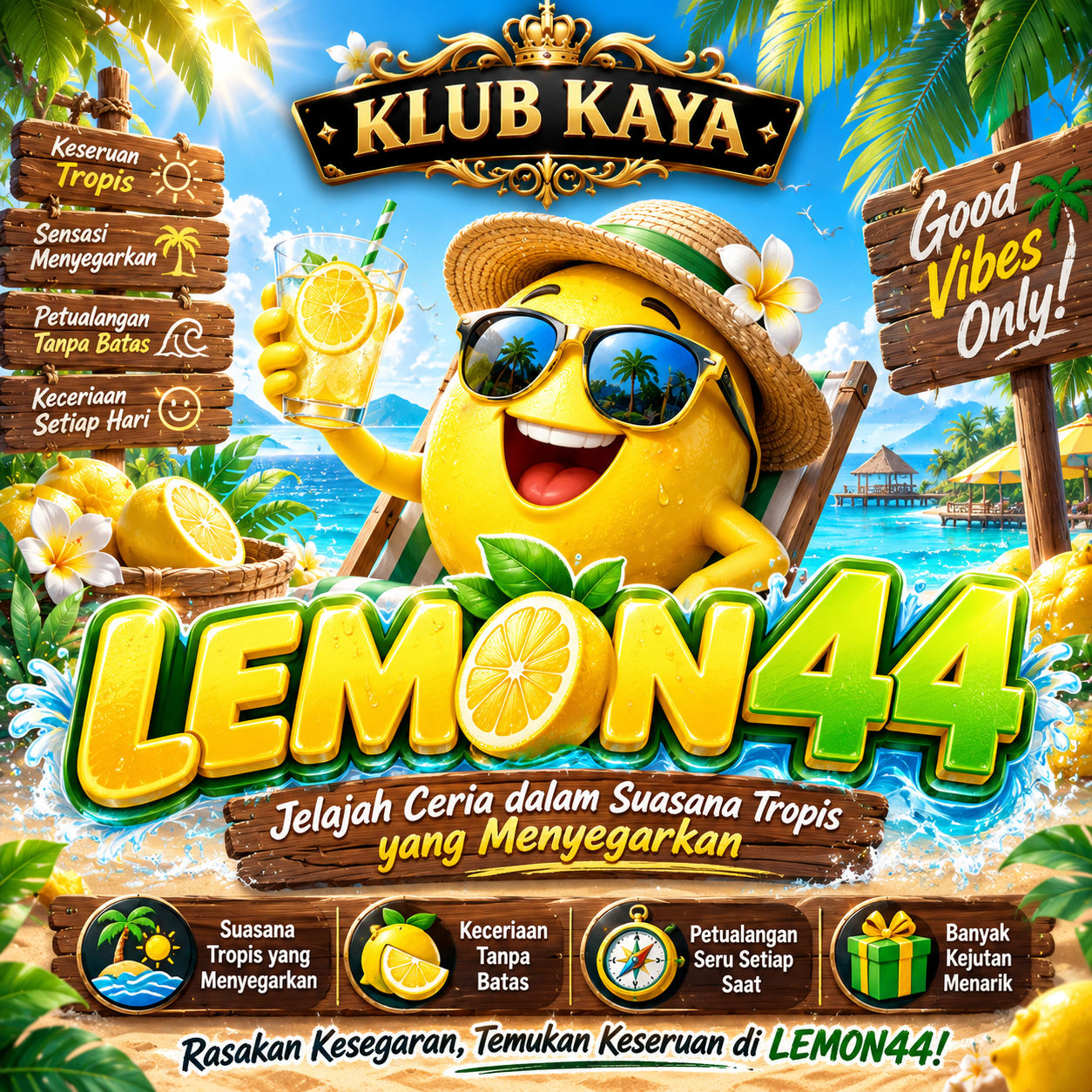 LEMON44 | Jelajah Ceria dalam Suasana Tropis yang Menyegarkan