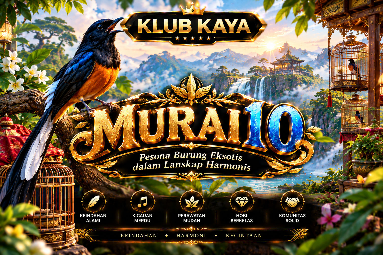 MURAI10 | Pesona Burung Eksotis dalam Lanskap Harmonis