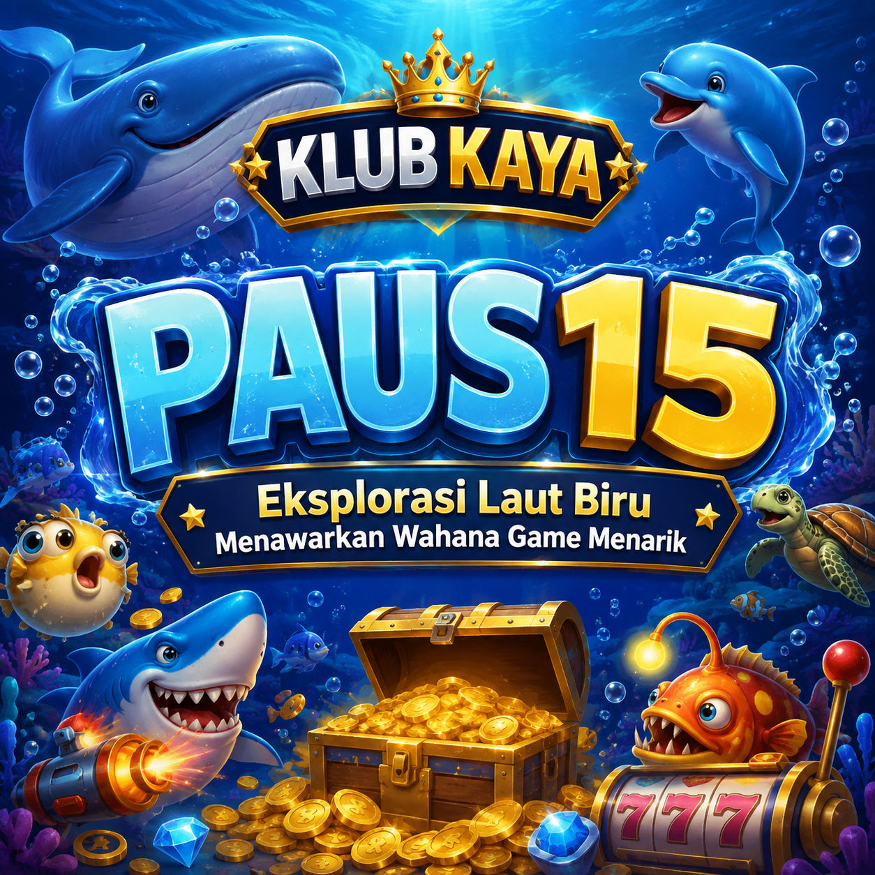 PAUS15 | Eksplorasi Laut Biru Menawarkan Wahana Game Menarik