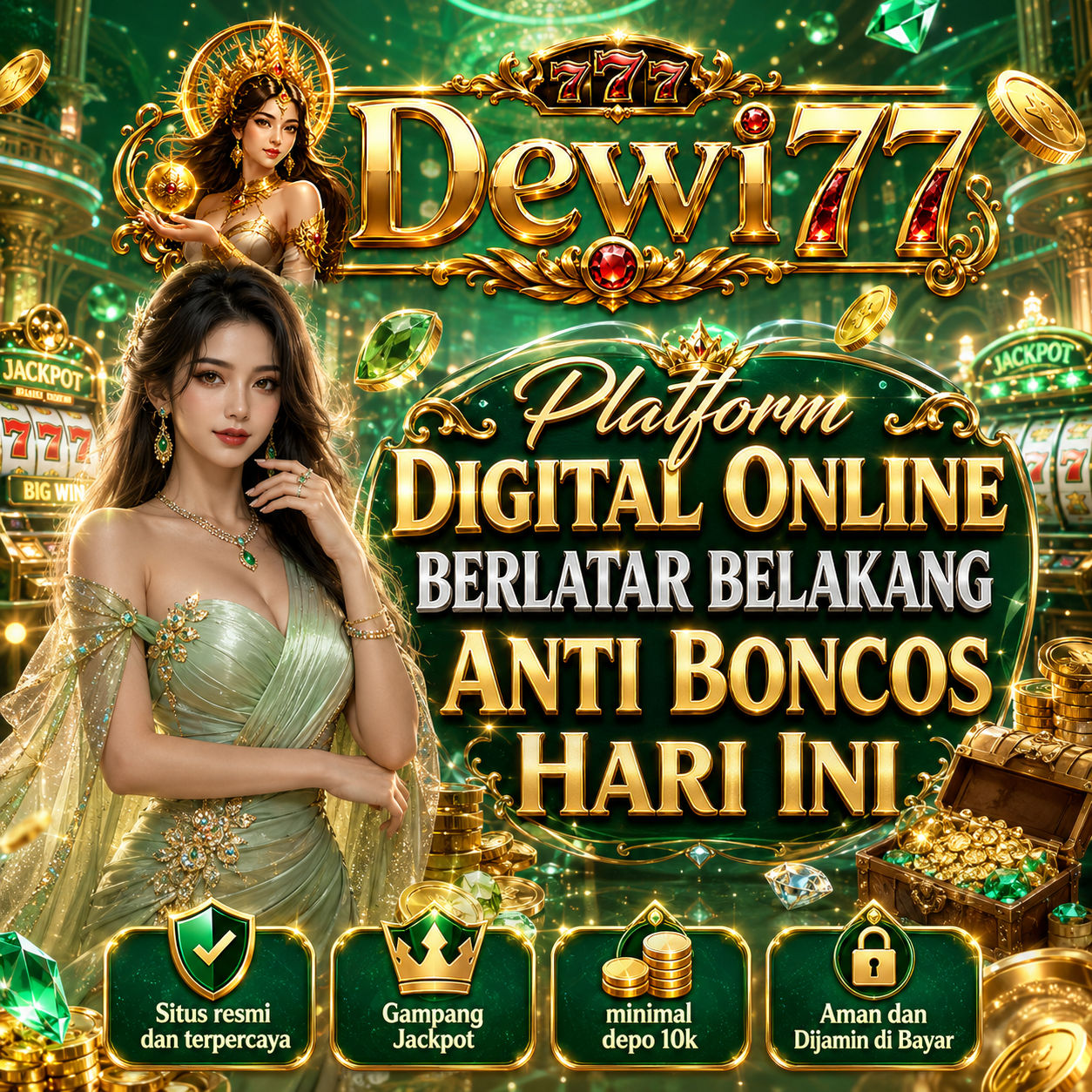 DEWI77: Platform Digital Online Berlatar Belakang Anti Boncos Hari Ini