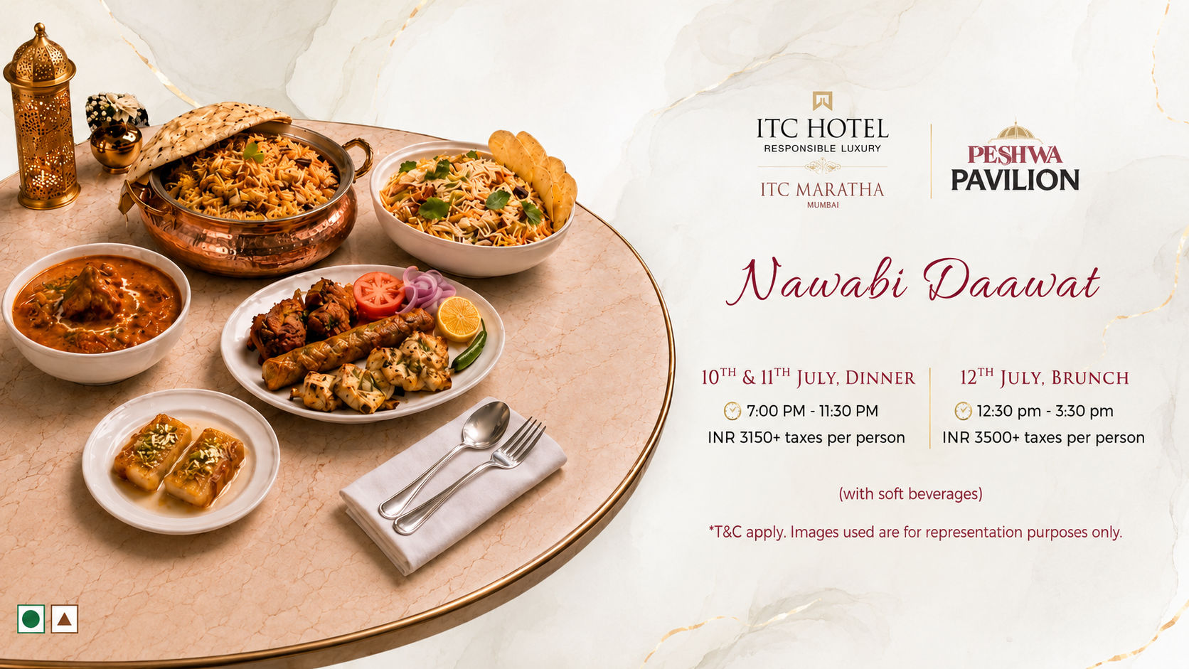 NAWABI THALI  - Buffet restaurant booking on BookMyBuffet