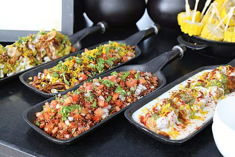 Buffet food spread at Novotel Hyderabad Convention Centre & HICC - BookMyBuffet