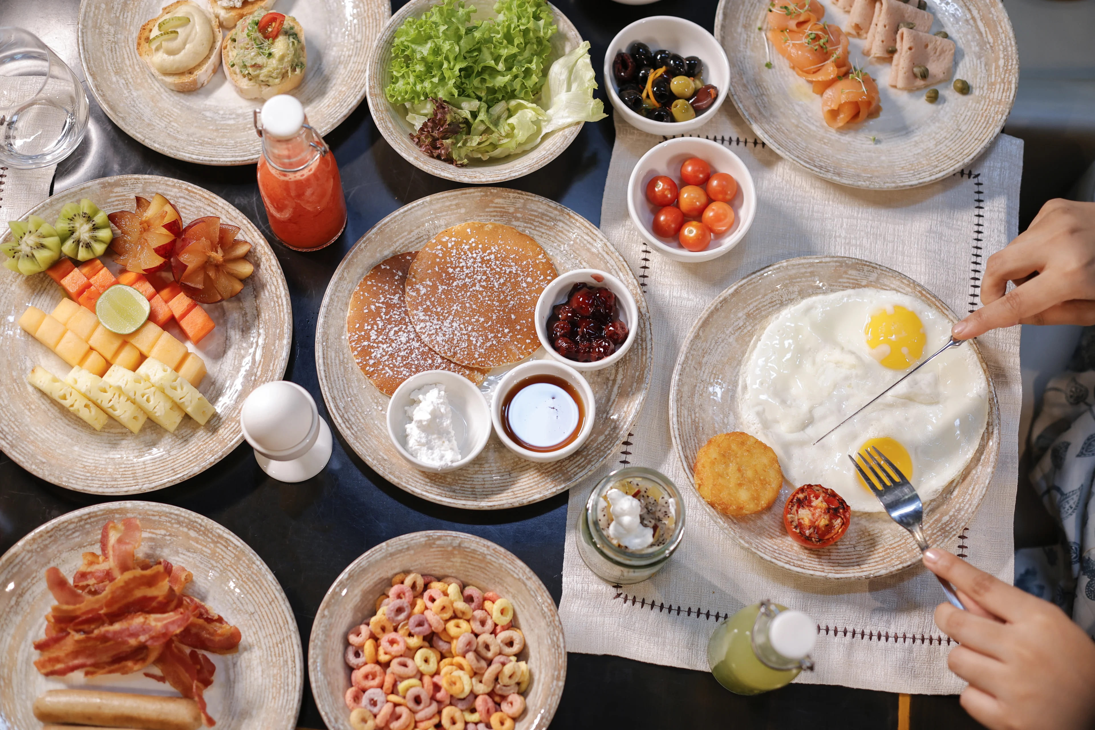 Buffet food spread at Park Hyatt Hyderabad Hotel and Residences - BookMyBuffet