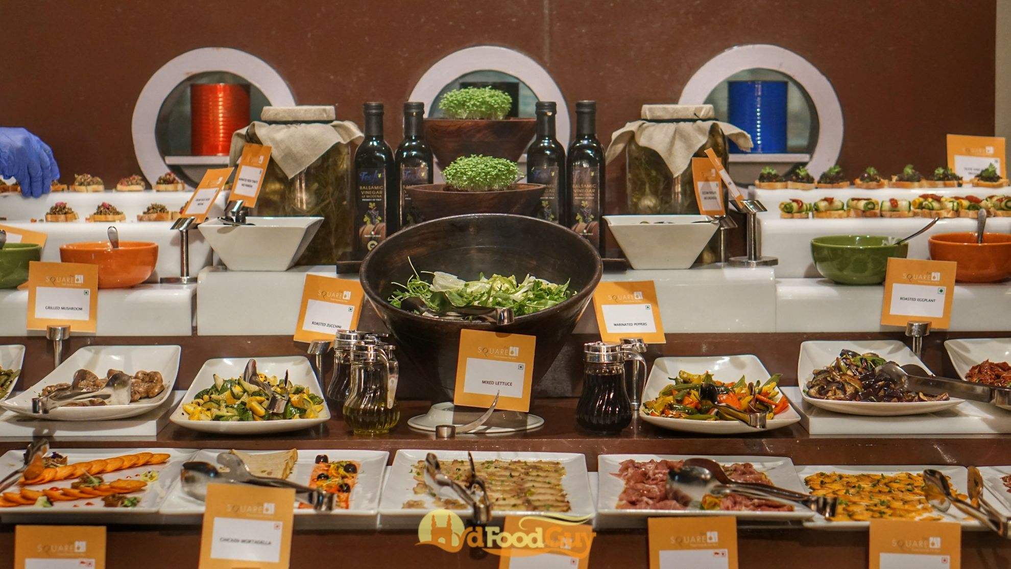 Buffet food spread at Novotel Hyderabad Convention Centre & HICC - BookMyBuffet