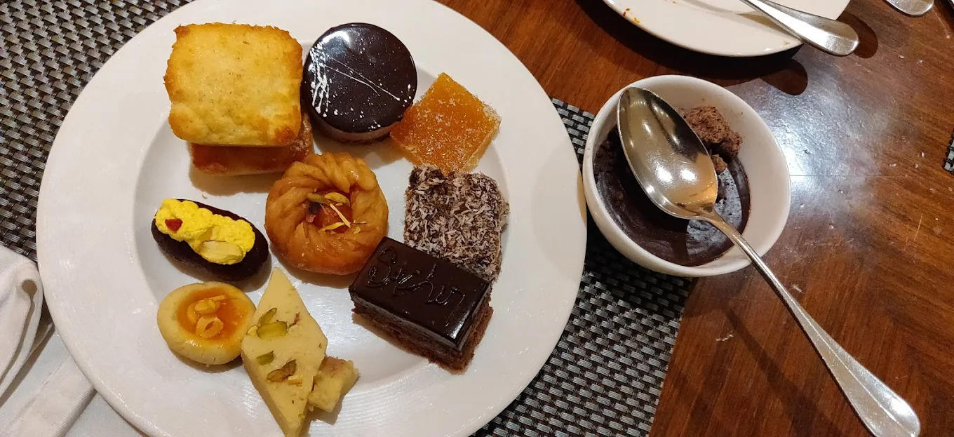 Buffet food spread at Hyderabad Marriott Hotel and Convention Centre - BookMyBuffet