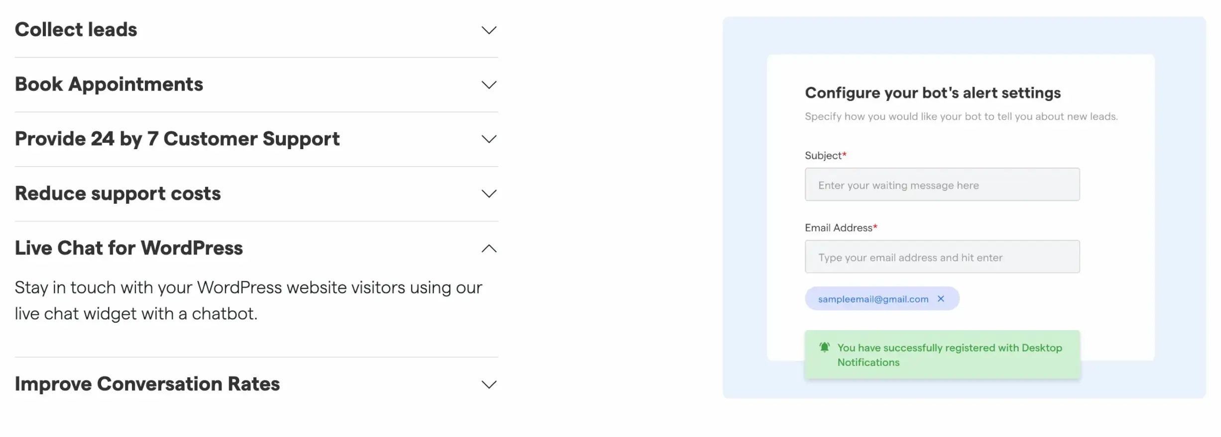 WordPress Chatbot