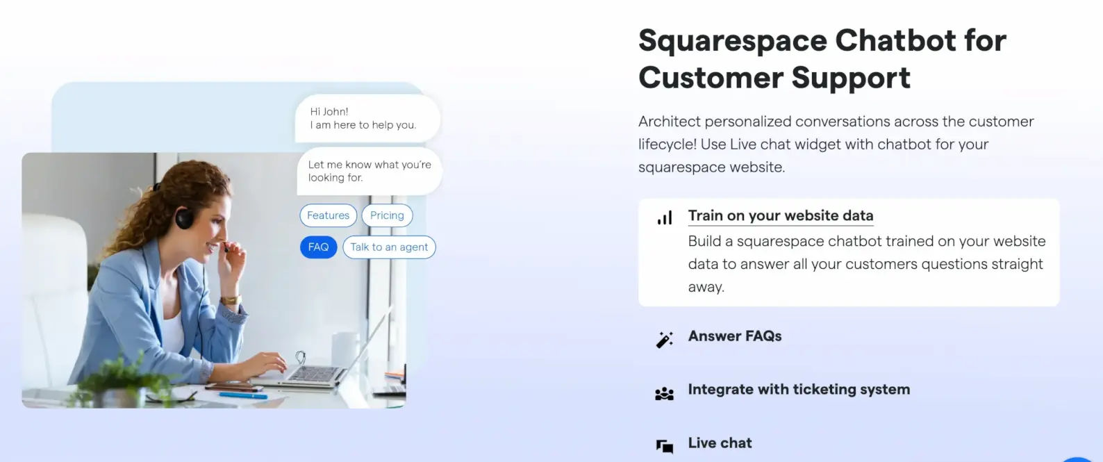 Squarespace Chatbot