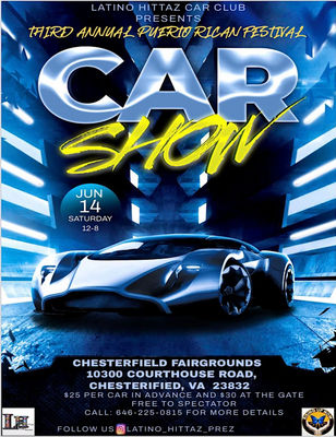 Third Annual Puerto Rican Festival Car Show RVA - Caribbean Businesses