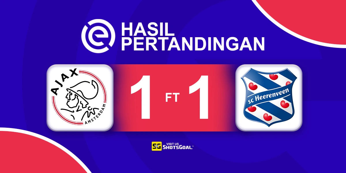 Ajax 1-1 Heerenveen - Ajax Tergelincir Lagi