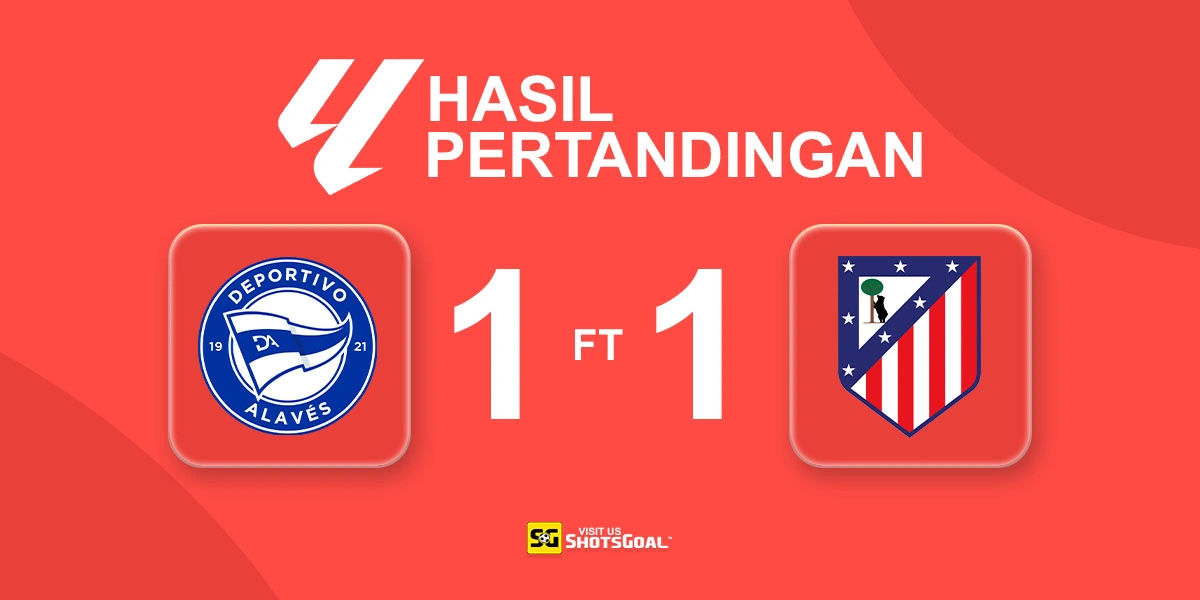 Alaves 1-1 Atletico Madrid - Atleti Terjungkal Lagi
