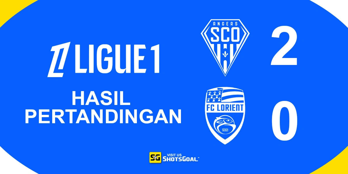 Angers 2-0 Lorient - Kegagalan Penalti Jadi Penentu