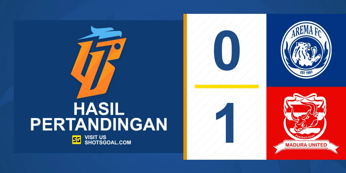 Arema 0-1 Madura United - Madura United Jauhi Zona Degradasi
