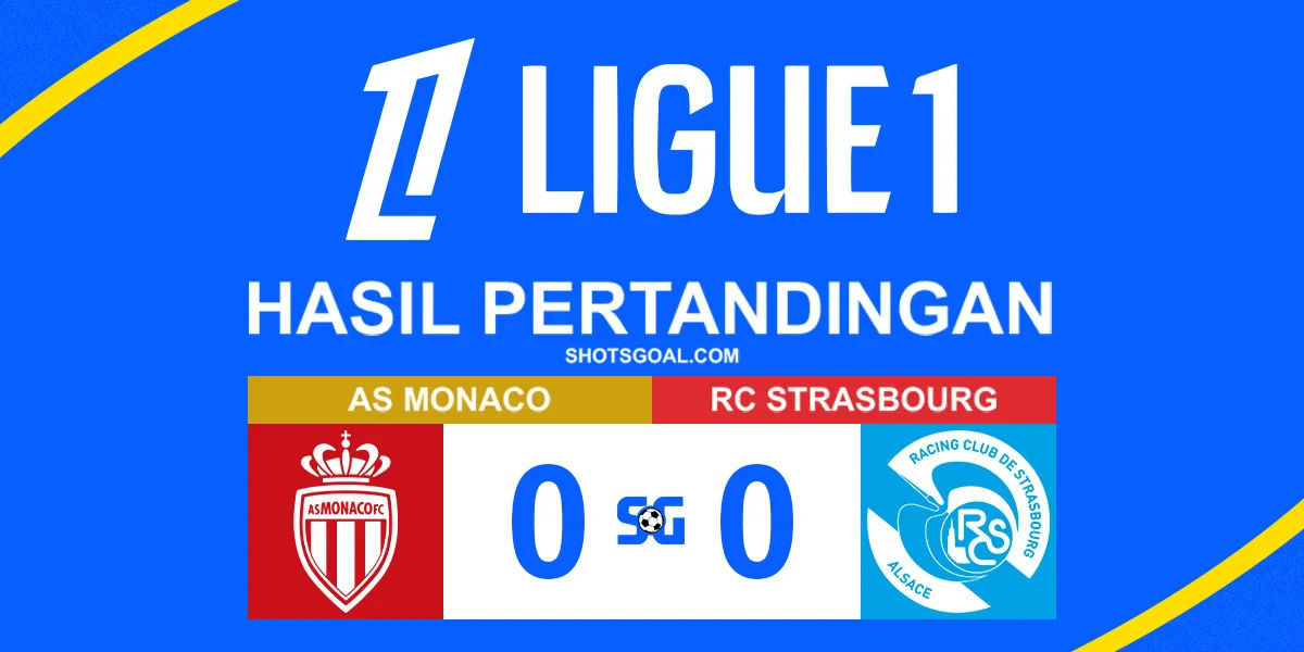 AS Monaco 0-0 Strasbourg - AS Monaco dan Strasbourg Dibuat Frustasi oleh VAR