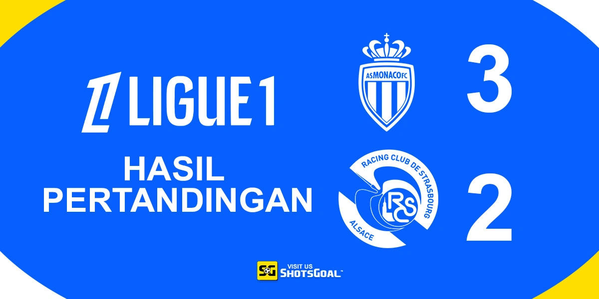 AS Monaco 3-2 Strasbourg - Minamino Hancurkan Impian Strasbourg