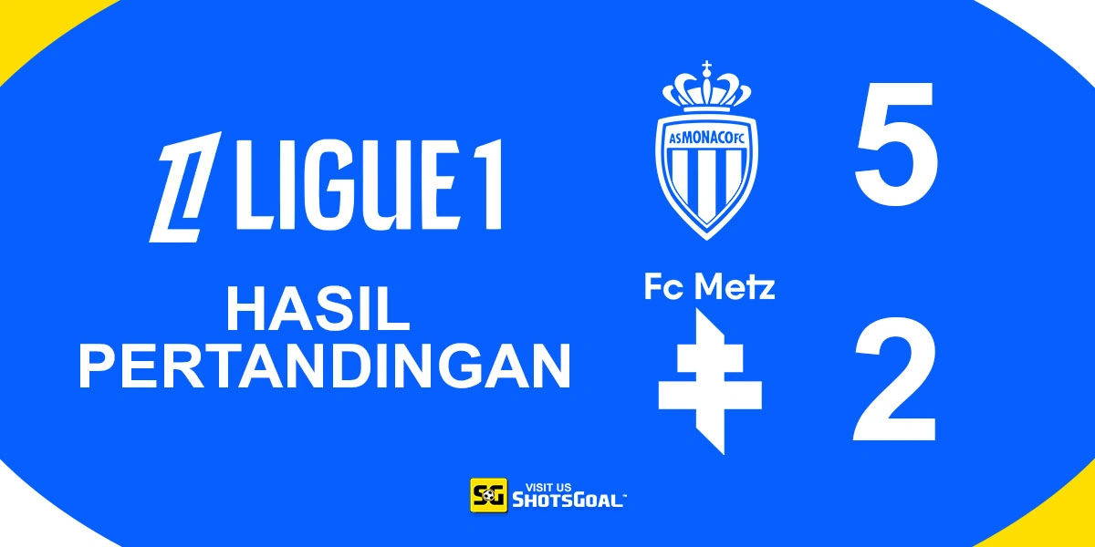 AS Monaco 5-2 Metz - AS Monaco Pesta Gol