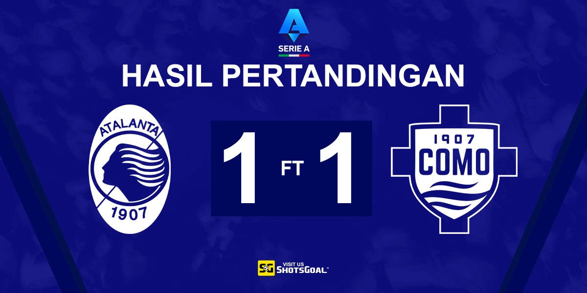 Atalanta 1-1 Como - Atalanta Raih Hasil Imbang Keempat