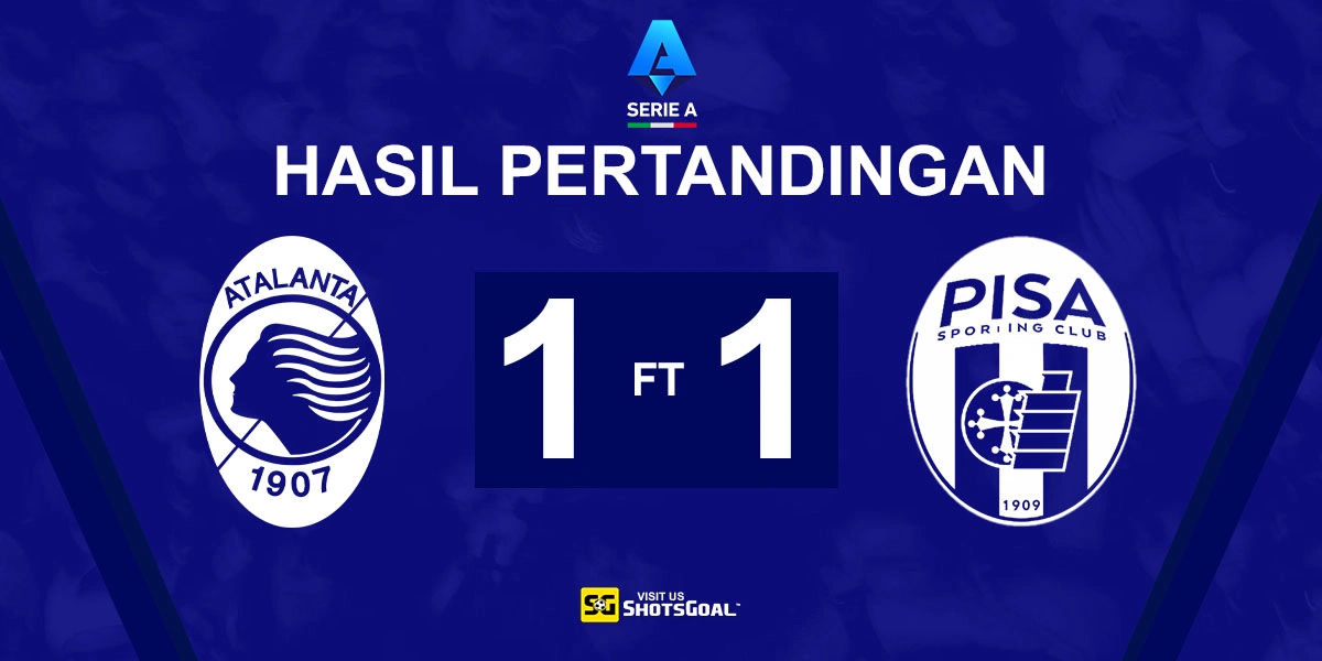 Atalanta 1-1 Pisa - Pisa Kejutkan Atalanta di Laga Pembuka